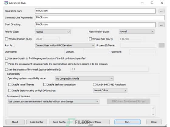 Tải AdvancedRun 1.15 Miễn Phí