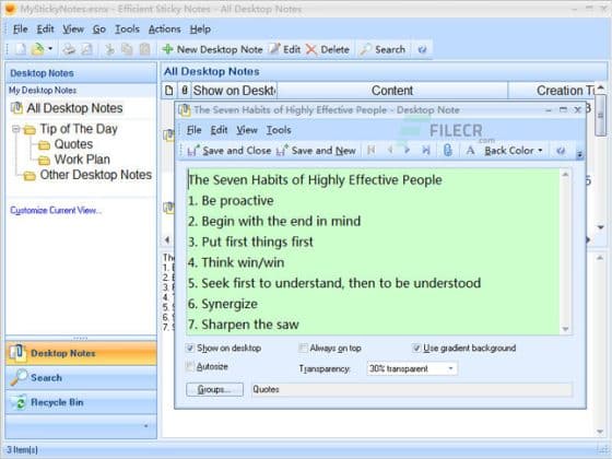 Tải Efficient Sticky Notes Pro 5.60 Build 559 Miễn Phí