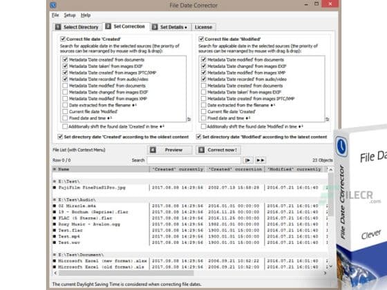 Tải Infonautics File Date Corrector 1.61 Miễn Phí