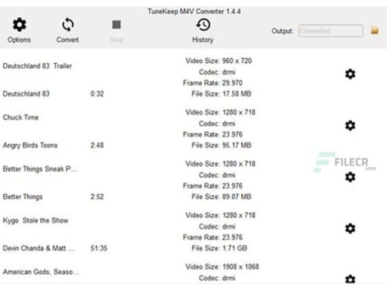 Tải TuneKeep M4V Converter 1.5.3 Miễn Phí