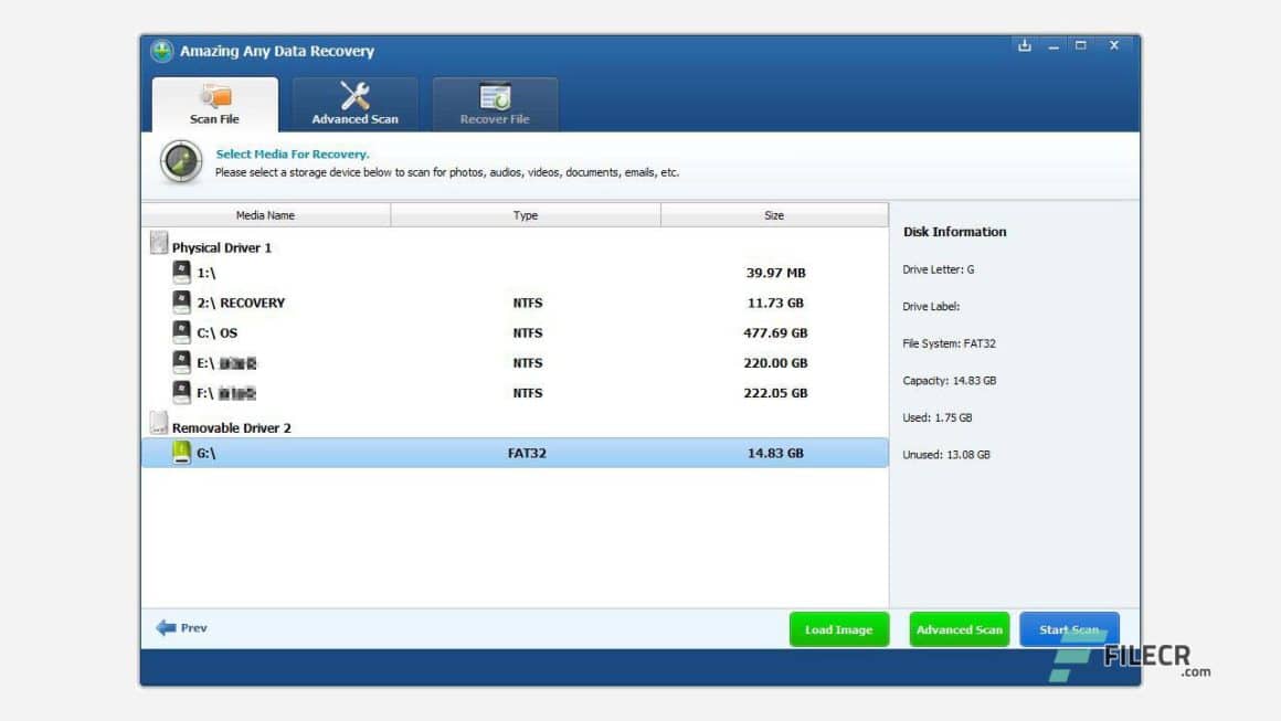 Tải Amazing Any Data Recovery 9.9.9.8 Miễn Phí