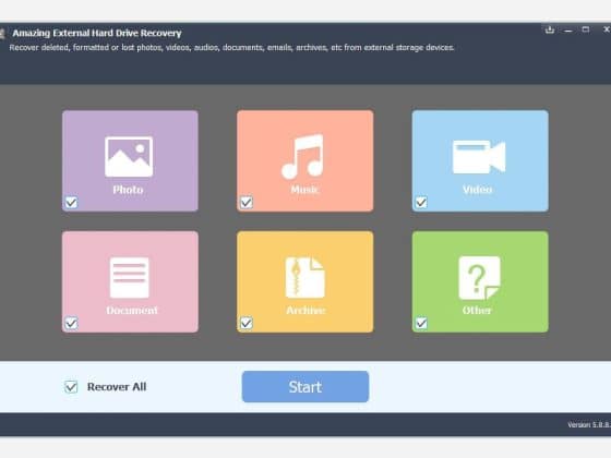 Tải Amazing External Hard Drive Recovery 9.1.1.8 Miễn Phí