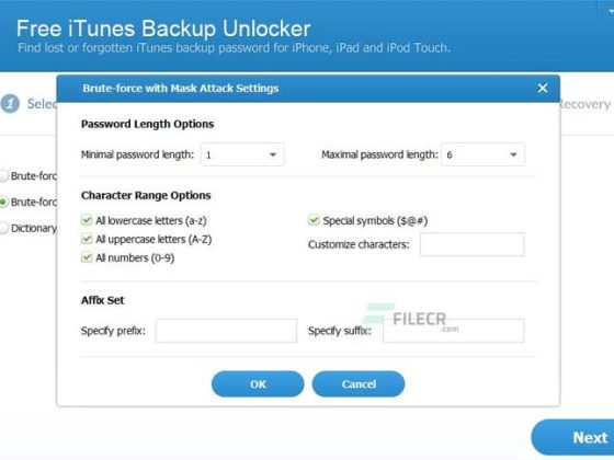 Tải Any iTunes Backup Password Unlocker 9.9.8 Miễn Phí