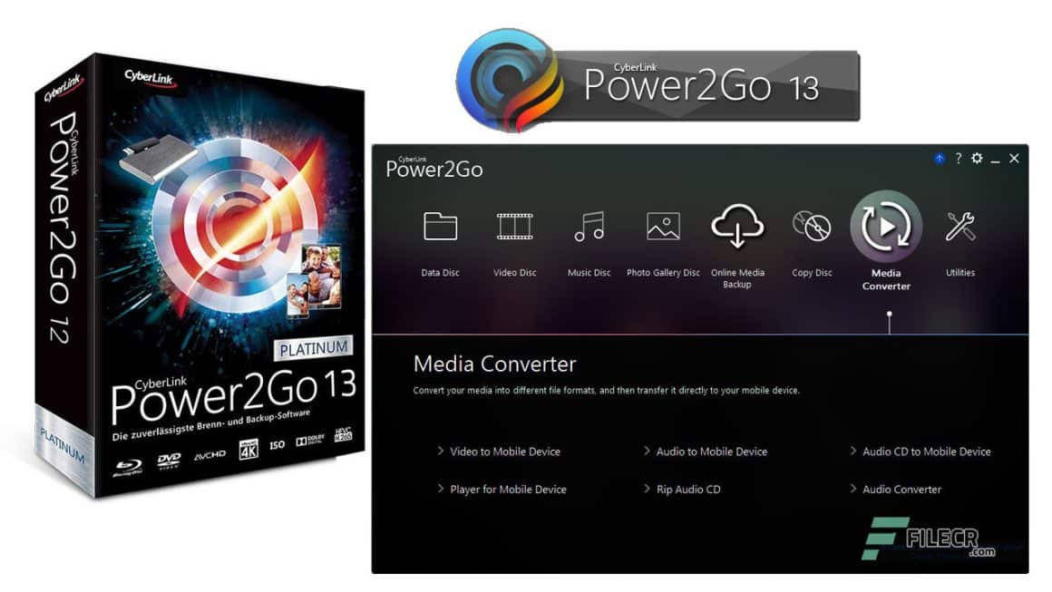 Tải CyberLink Power2Go Platinum 13.0.5924.0 Miễn Phí