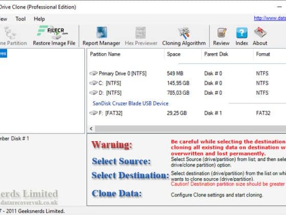 Tải GeekSnerds Drive Clone Professional 2.1.0 Miễn Phí