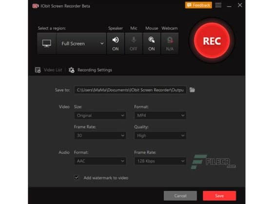 Tải IObit iFun Screen Recorder Pro 1.2.0.261 Miễn Phí