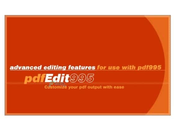 Tải Pdf995 pdfEdit995 20.1 Miễn Phí