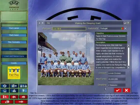 Tải UEFA Manager 2000 Miễn Phí