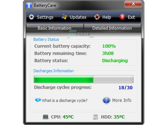BatteryCare 0.9.36.1 Download Miễn Phí