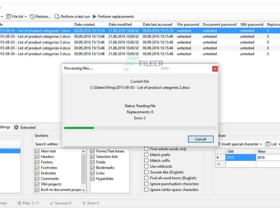 Gillmeister Word Text Replacer 1.2.0 Download Miễn Phí