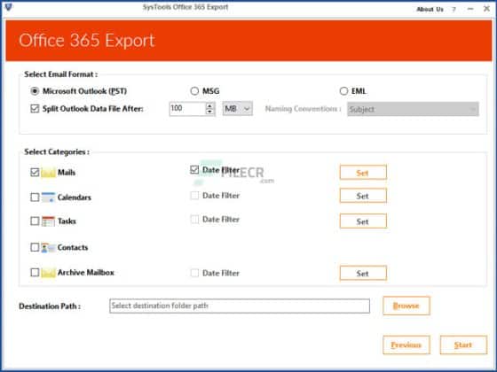 SysTools Office 365 Export 4.1 Download Miễn Phí