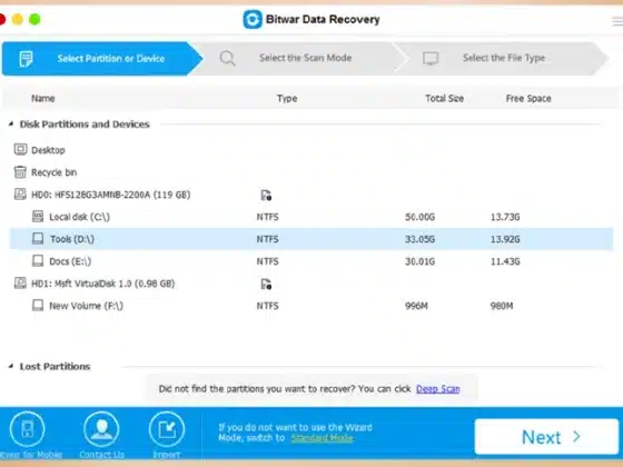 Tải Bitwar Data Recovery Miễn Phí