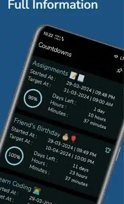 Tải Countdown Widget Pro 1.0.8 Miễn Phí