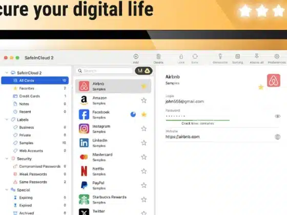 Tải Password Manager SafeInCloud Miễn Phí