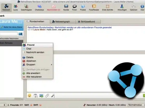 Tải RetroShare 0.6.7.2 Miễn Phí