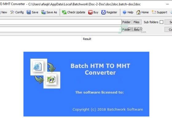 Batch HTML to MHT Converter 2022.14.731.2997 Download Miễn Phí