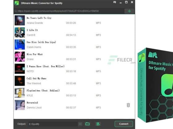 DRmare Spotify Music Converter 2.9.1.460 Download Miễn Phí