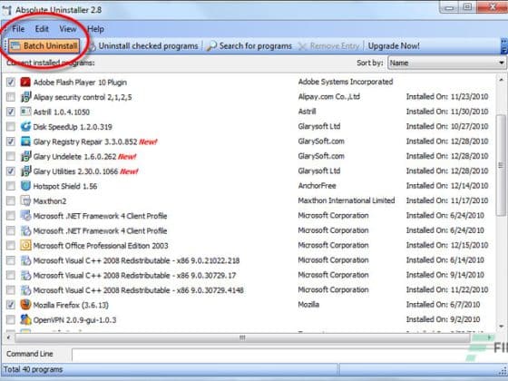 Glary Absolute Uninstaller 6.0.1.15 Download Miễn Phí