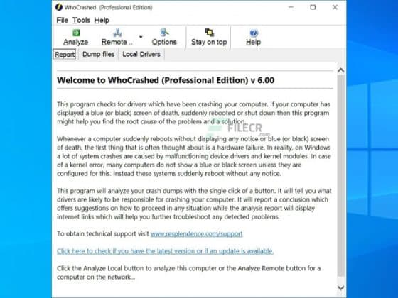 Resplendence WhoCrashed Professional 7.00 Download Miễn Phí
