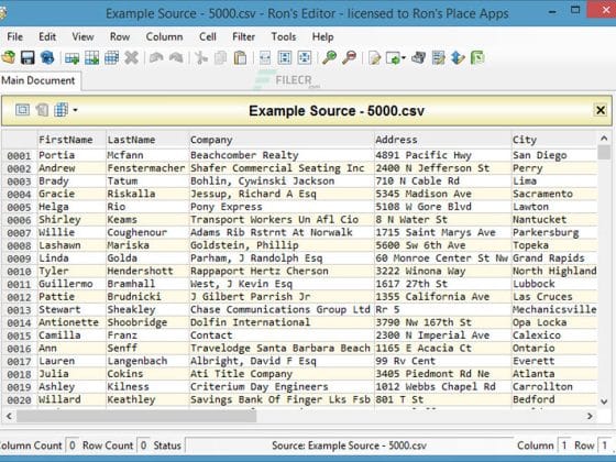 Rons CSV Editor 2023.05.19.1414 Download Miễn Phí