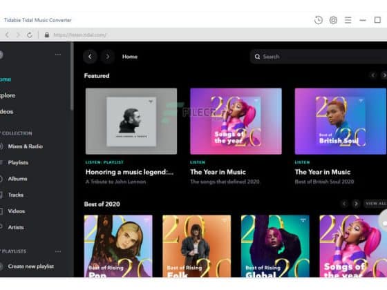 Tidabie Tidal Music Converter 1.5.5 Download Miễn Phí