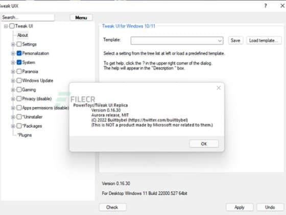 TweakUIX 0.20.0 Download Miễn Phí