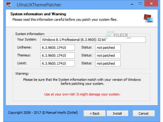 UltraUXThemePatcher 4.4.3 Download Miễn Phí