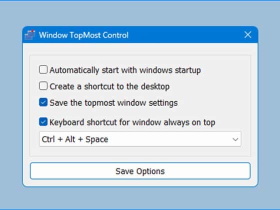 Window TopMost Control Download Miễn Phí