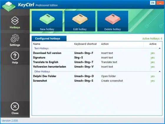 ASCOMP KeyCtrl Professional 2.102 Download Miễn Phí