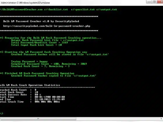 Bulk LM Password Cracker Download Miễn Phí