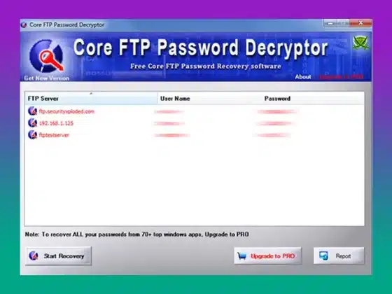Core FTP Password Decryptor Download Miễn Phí