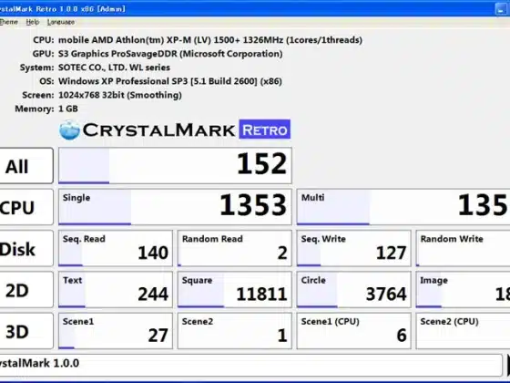 CrystalMark Retro 2.0.2 Download Miễn Phí