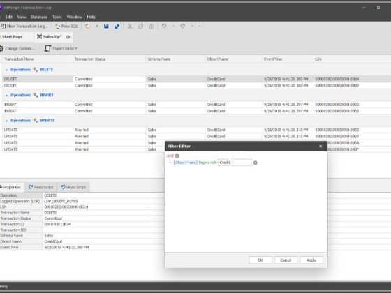 dbForge Transaction Log 2.1.85 Download Miễn Phí