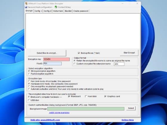 DRMsoft Cross Platform Video Encrypter v11.0 Download Miễn Phí