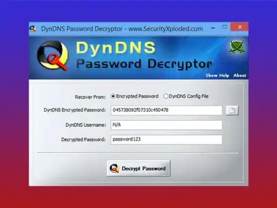 DynDNS Password Decryptor Download Miễn Phí