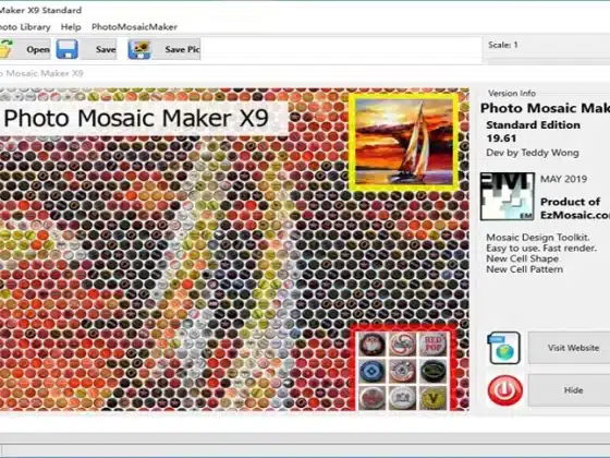 EzMosaic Photo Mosaic Maker X9 v19.61 Download Miễn Phí
