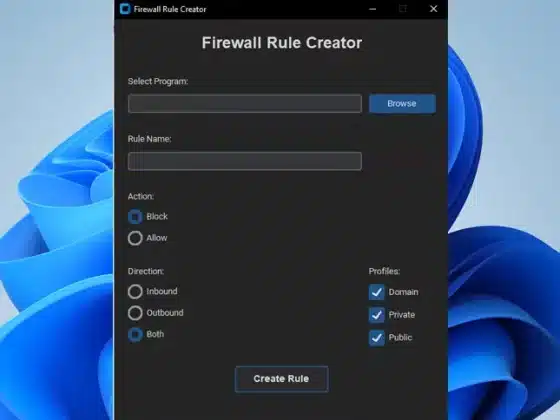 Firewall Rule Creator 2.0.0 Download Miễn Phí