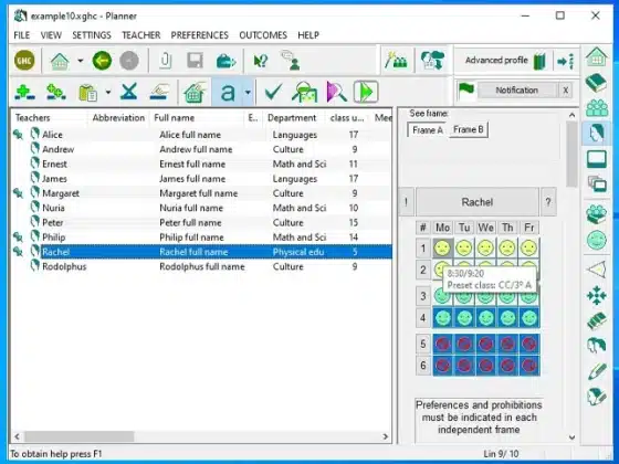 GHC Timetables generator EN Download Miễn Phí