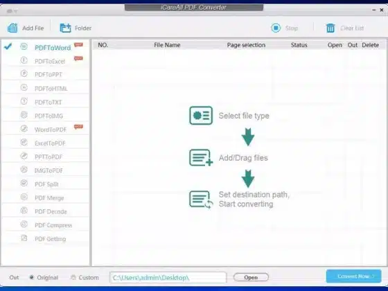 iCareAll PDF Converter Pro 2.5 Download Miễn Phí