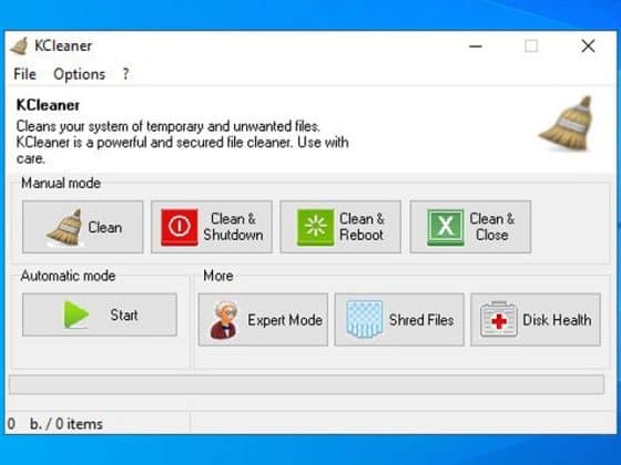 KC Softwares KCleaner Pro 3.8.6.116 Download Miễn Phí