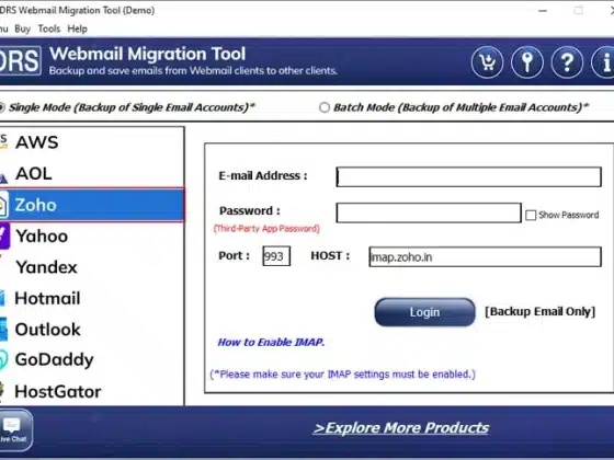 MigrateEmails Zoho Migration Tool Download Miễn Phí