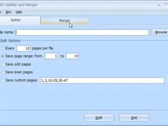 PDFArea PDF Splitter and Merger Free Download Miễn Phí