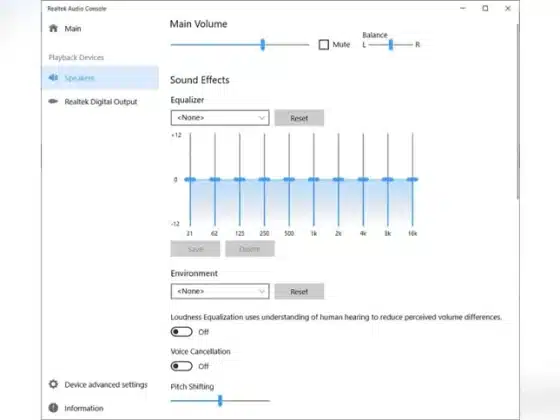 Realtek Universal Audio Driver 6.0.9652.1 Download Miễn Phí