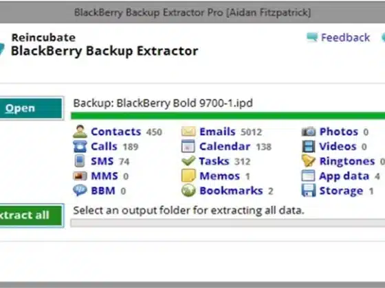 Reincubate BlackBerry Backup Extractor Download Miễn Phí