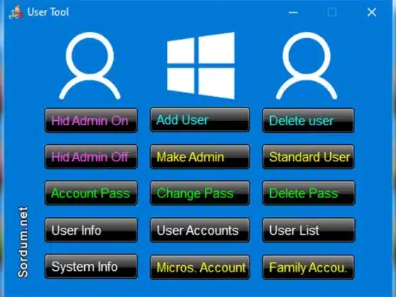 Sordum User Tool 1.5 Download Miễn Phí