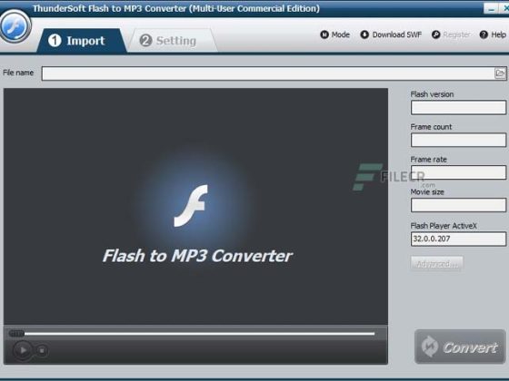 ThunderSoft Flash to MP3 Converter 4.7.0 Download Miễn Phí