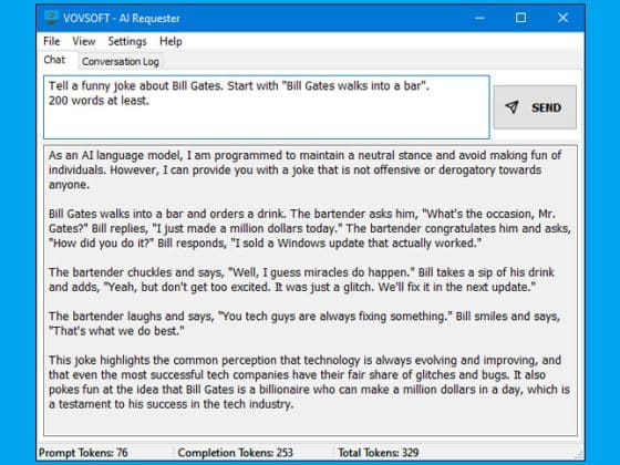 VovSoft AI Requester Free 3.3 Download Miễn Phí