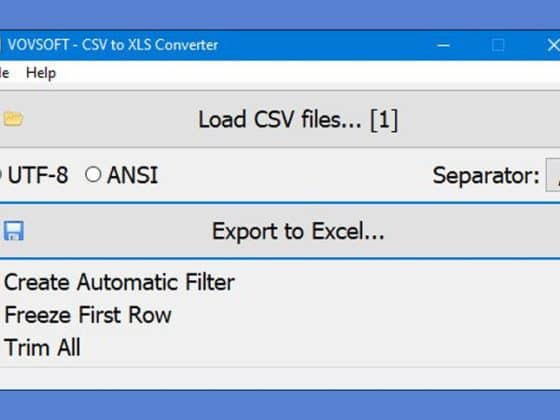 Vovsoft CSV to XLS Converter 1.3 Download Miễn Phí
