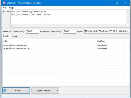 VovSoft Web Platform Identifier 1.5 Download Miễn Phí