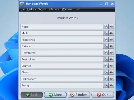 Gammadyne Random Word Generator 34.0 Download Miễn Phí